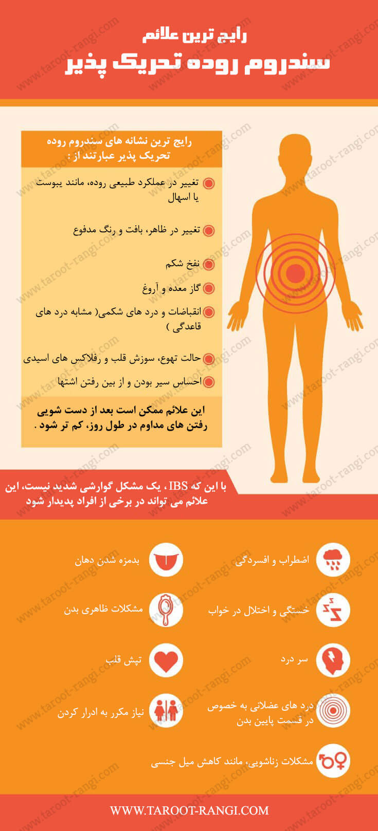 علائم سندروم روده تحریک پذیر