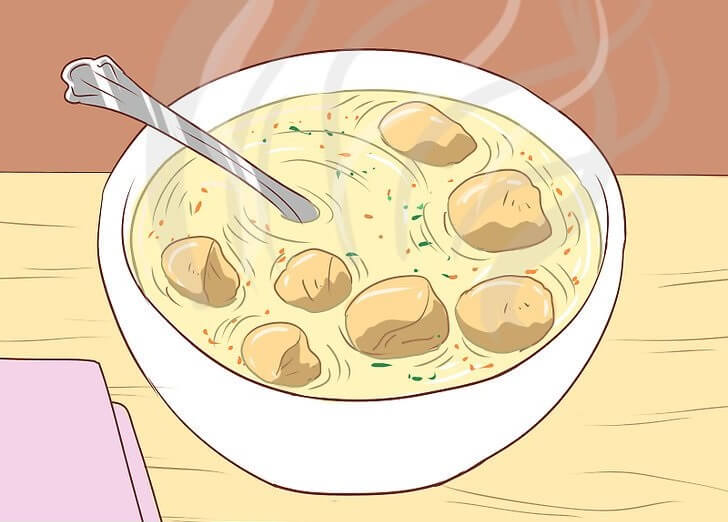 برای درمان سرماخوردگی سوپ مرغ بخورید.