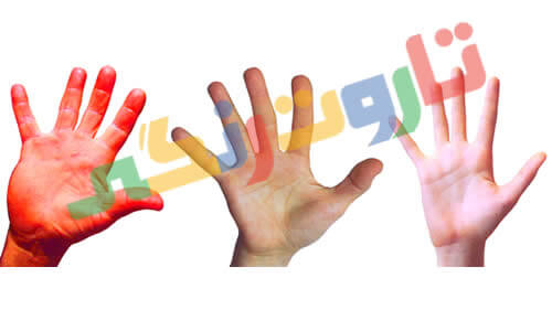 رنگ کف دست و تاثیر آن بر وضعیت روحی و جسمی افراد