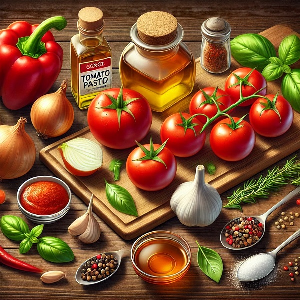 مواد لازم سس مارینارا پیتزا مارگاریتا