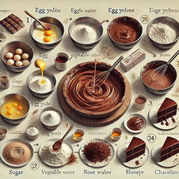 طرزتهیه کیک شکلاتی ساده