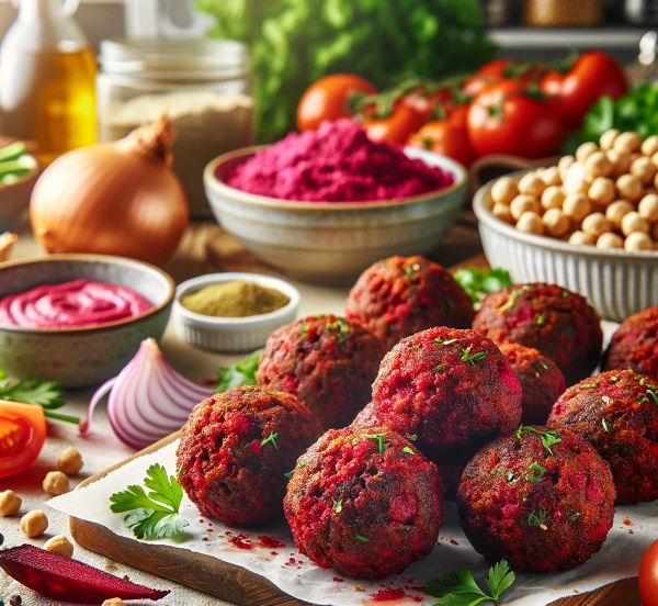 مواد لازم و طرز تهیه فلافل چغندر مواد لازم و طرز تهیه فلافل چغندر