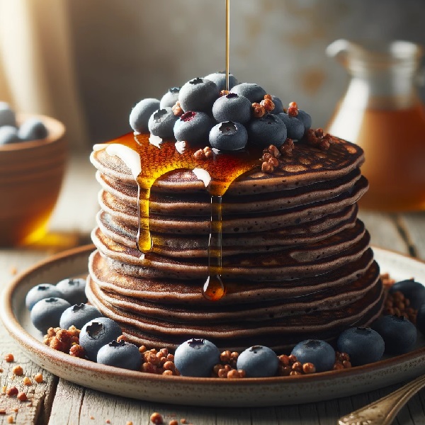 پنکیک با آرد گندم سیاه