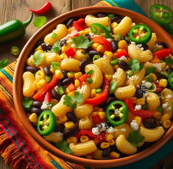مواد لازم و طرز تهیه سالاد ماکارونی مکزیکی مواد لازم و طرز تهیه سالاد ماکارونی مکزیکی
