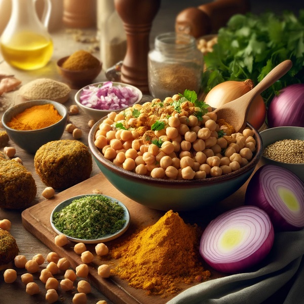 طرز تهیه فلافل با نخود پخته