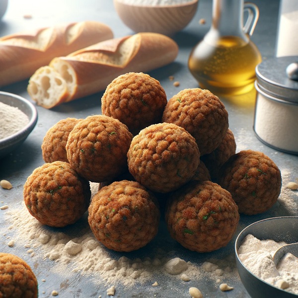 مواد لازم و طرز تهیه فلافل با خمیر نان باگت