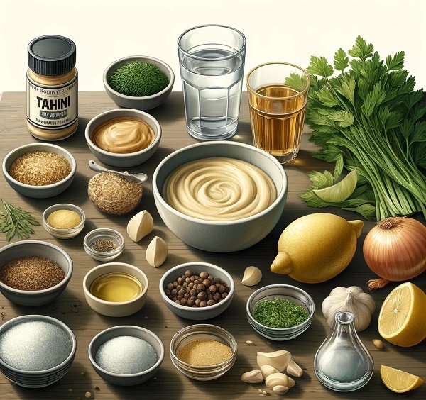 مواد لازم سس ارده روش اول