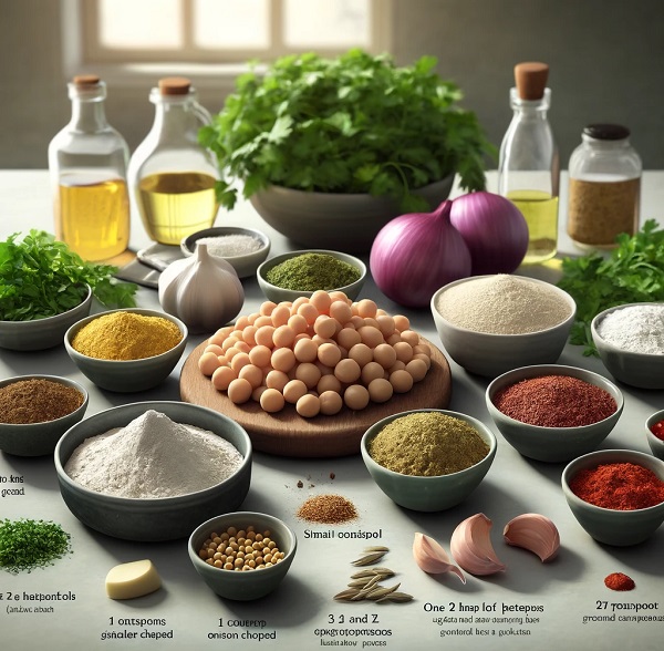 مواد لازم فلافل عربی مصری