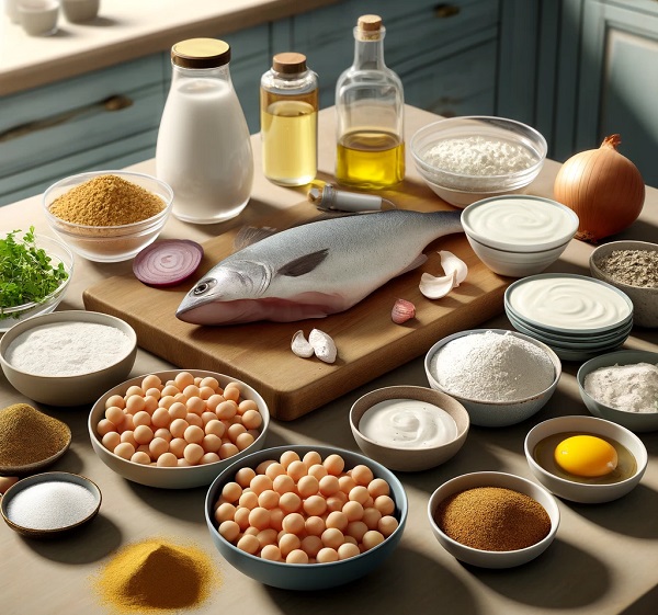 مواد لازم فلافل ماهی