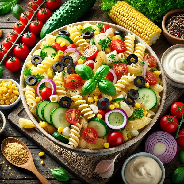 راز خوشمزه شدن سالاد ماکارونی