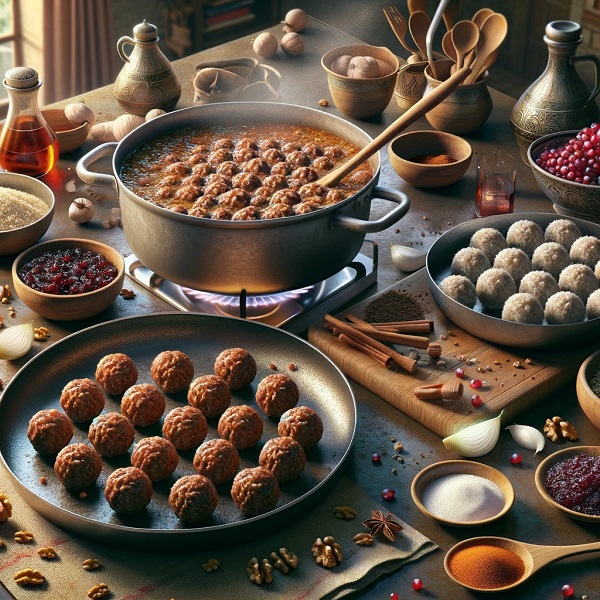 طرز تهیه فسنجون با گوشت قلقلی