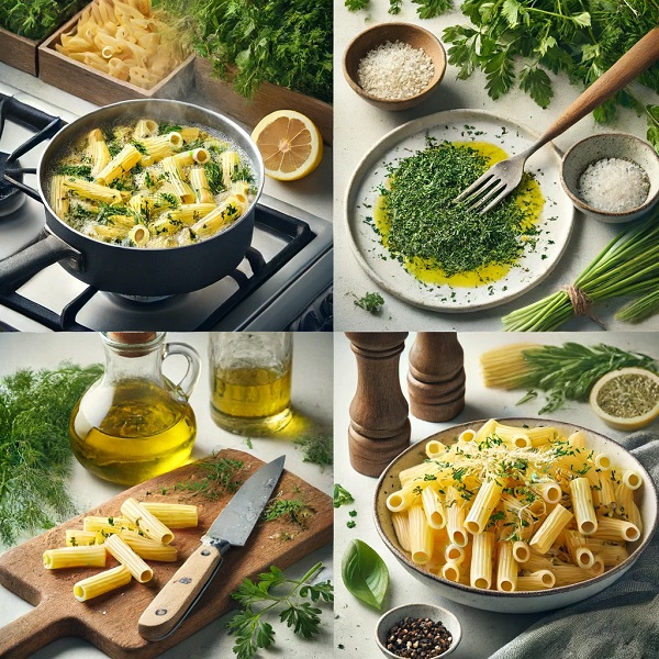 طرز تهیه پاستا ریگاتی با سبزیجات