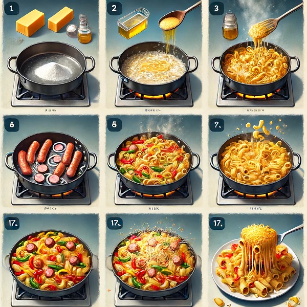 طرز تهیه پاستا پنیری