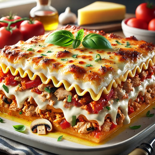 مواد لازم و طرز تهیه لازانیا بوقلمون مواد لازم و طرز تهیه لازانیا بوقلمون