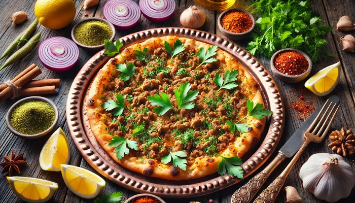 مواد لازم و طرز تهیه لاهماجون ترکی با خمیر یوفکا