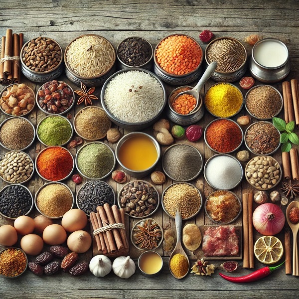 مواد لازم عدس پلو مجلسی