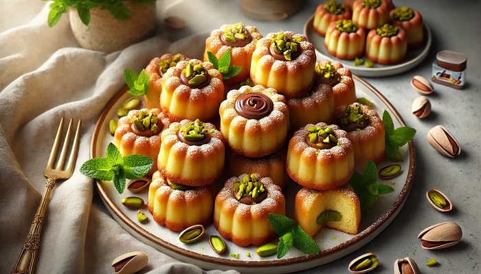 مینی کیک ساوارین پسته