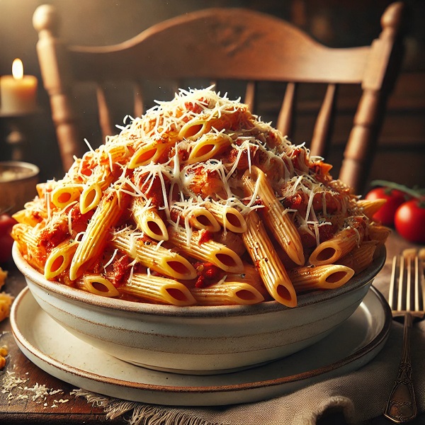 مواد لازم و طرز تهیه پاستا بدون مرغ مواد لازم و طرز تهیه پاستا بدون مرغ