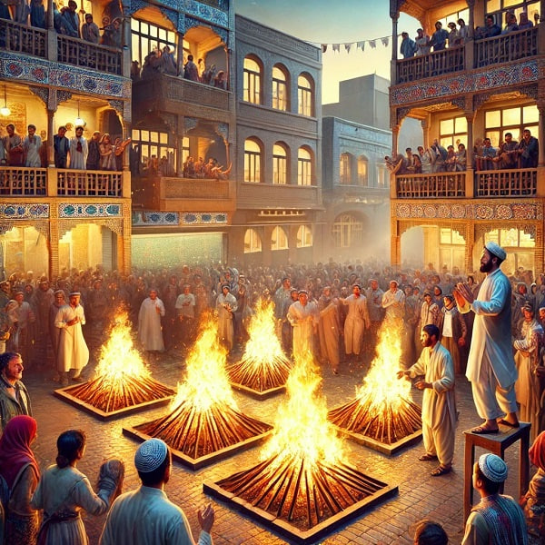 تبریک دوستانه چهارشنبه سوری