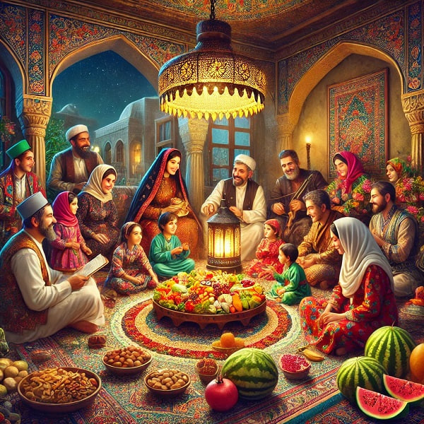 تبریک صمیمی شب یلدا