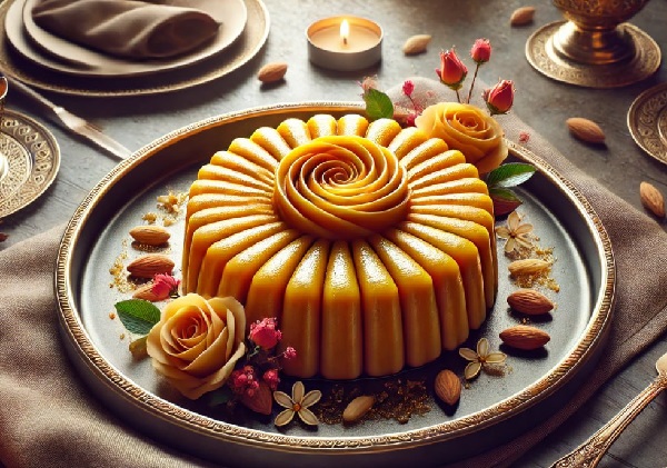 مواد لازم و طرز تهیه حلوا سه آرد زعفرانی