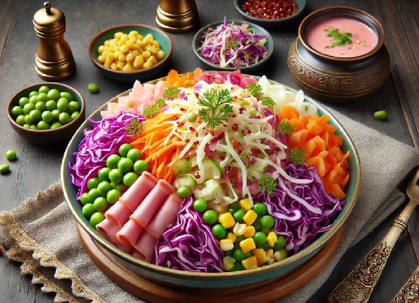 مواد لازم و طرز تهیه سالاد اندونزی