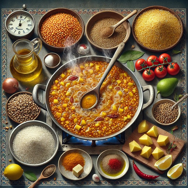 طرز تهیه عدسی قهوه خانه ای