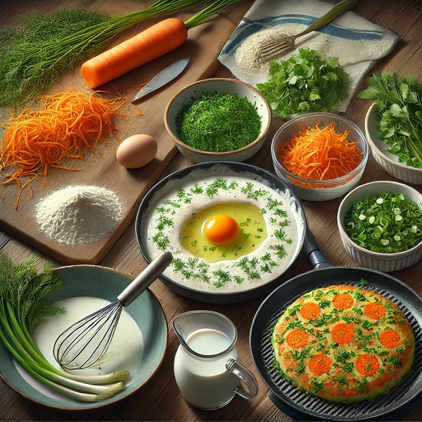 طرز تهیه پنکیک سبزیجات