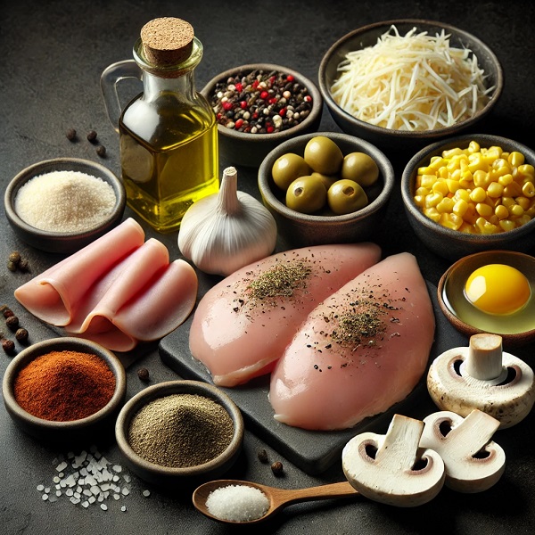 مواد اصلی پیتزا مخلوط