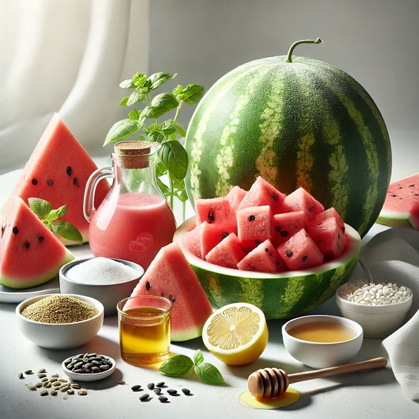مواد لازم اسموتی هندوانه