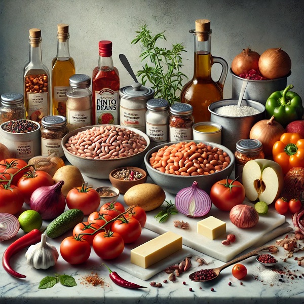مواد لازم خوراک لوبیا