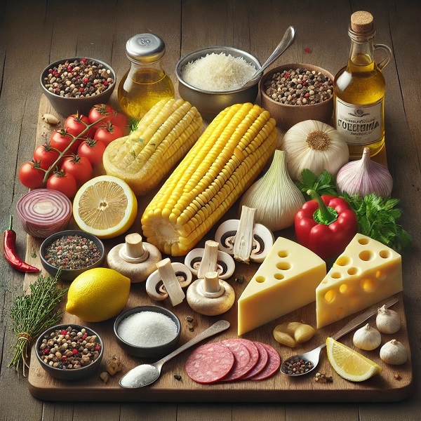 مواد لازم ذرت مکزیکی