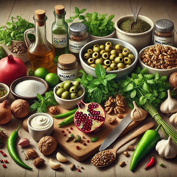مواد لازم زیتون پرورده گیلانی