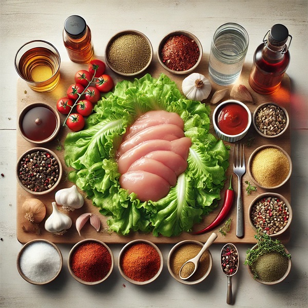 مواد لازم سالاد سوخاری رستورانی