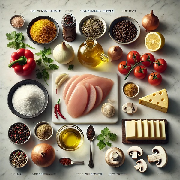 مواد لازم ساندویچ مرغ