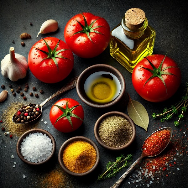 مواد لازم سس پیتزا مخلوط