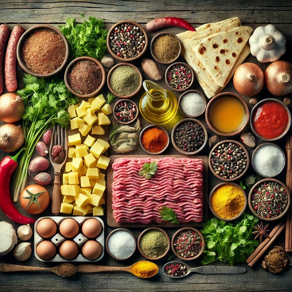 مواد لازم سمبوسه خانگی 