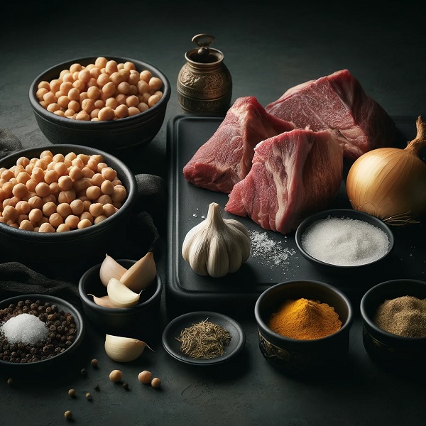 مواد لازم شامی رشتی