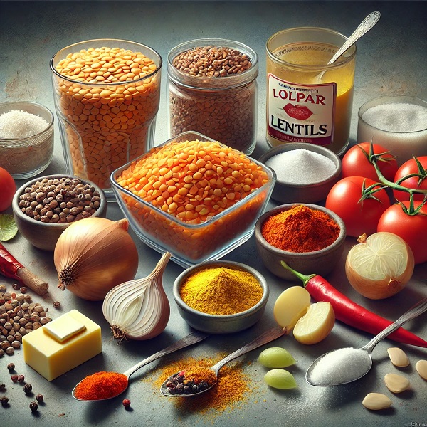 مواد لازم عدسی قهوه خانه ای