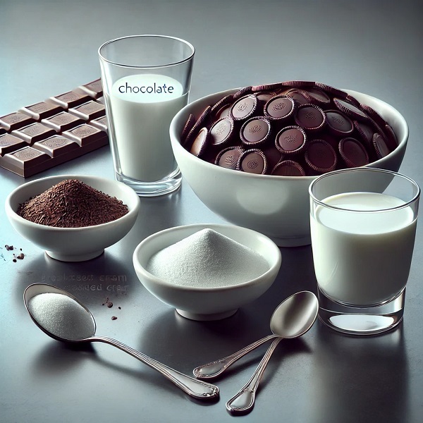 مواد لازم فراپه شکلاتی