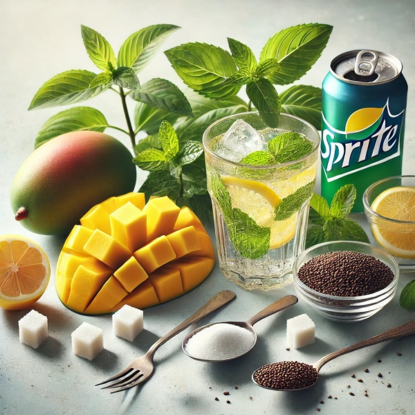 مواد لازم موهیتو انبه