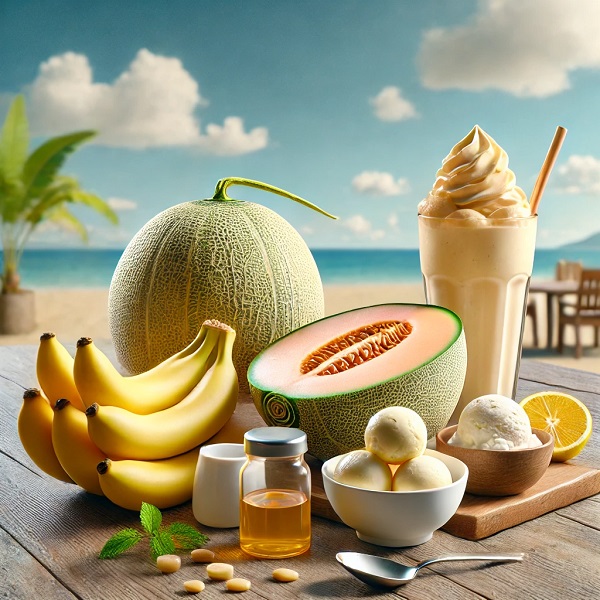 مواد لازم میلک شیک طالبی