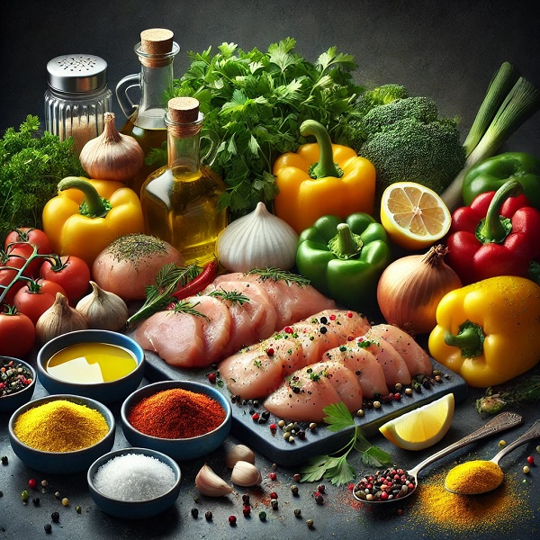مواد لازم کوبیده مرغ خانگی