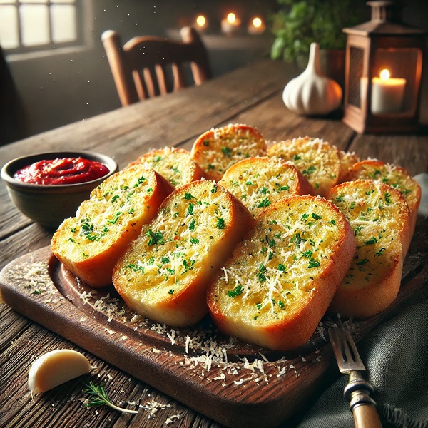 مواد لازم و طرز تهیه نان سیر رستورانی مواد لازم و طرز تهیه نان سیر رستورانی