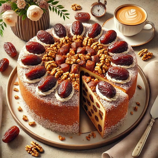 مواد لازم و طرز تهیه کیک خرما و گردو مواد لازم و طرز تهیه کیک خرما و گردو