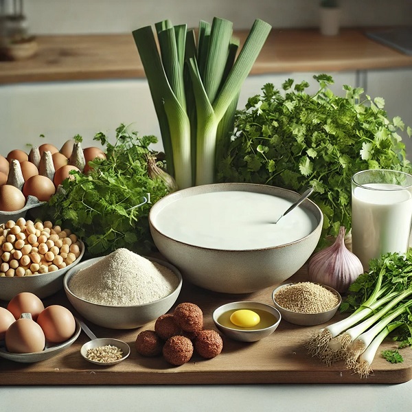 مواد لازم آش دوغ اردبیلی