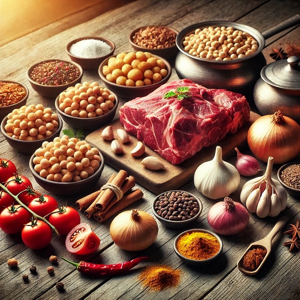 آبگوشت با دیگ سنگی