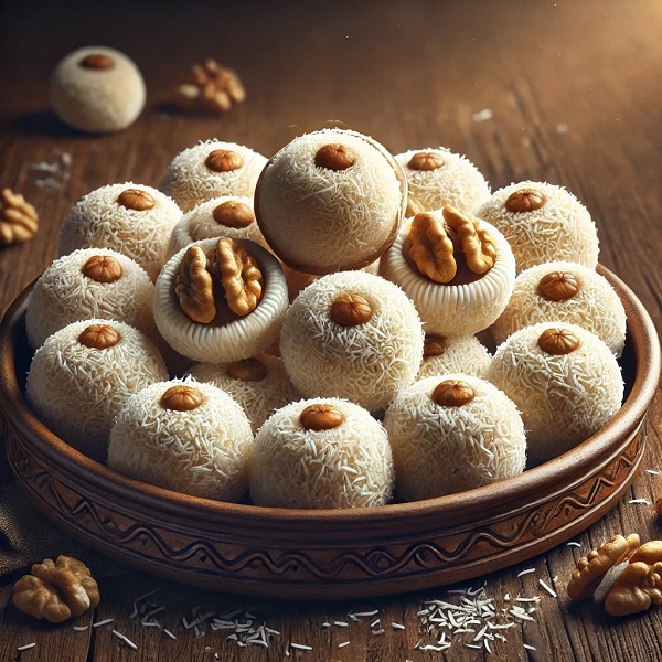 مواد لازم و طرز تهیه باسلوق گردویی مواد لازم و طرز تهیه باسلوق گردویی