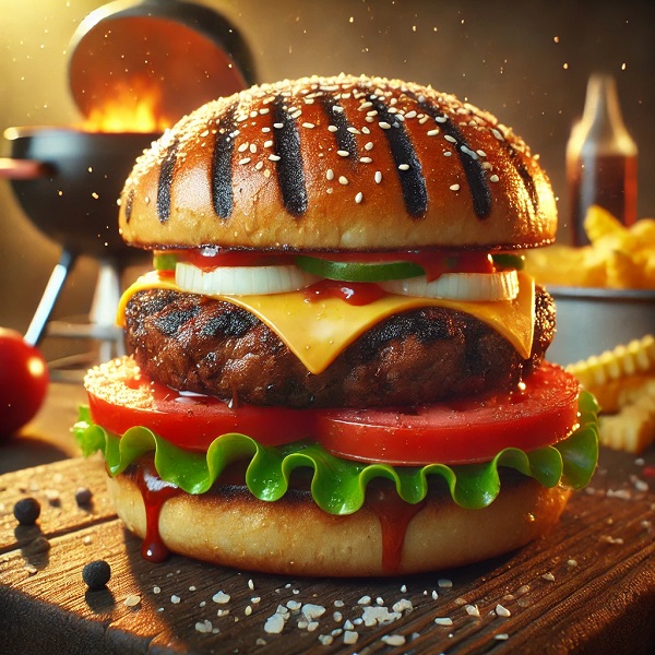 مواد لازم و طرز تهیه برگر ذغالی