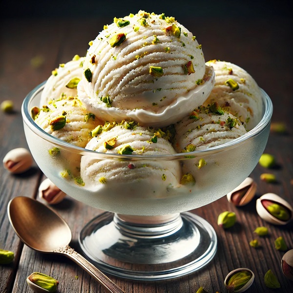 مواد لازم و طرز تهیه بستنی وانیل پسته مواد لازم و طرز تهیه بستنی وانیل پسته